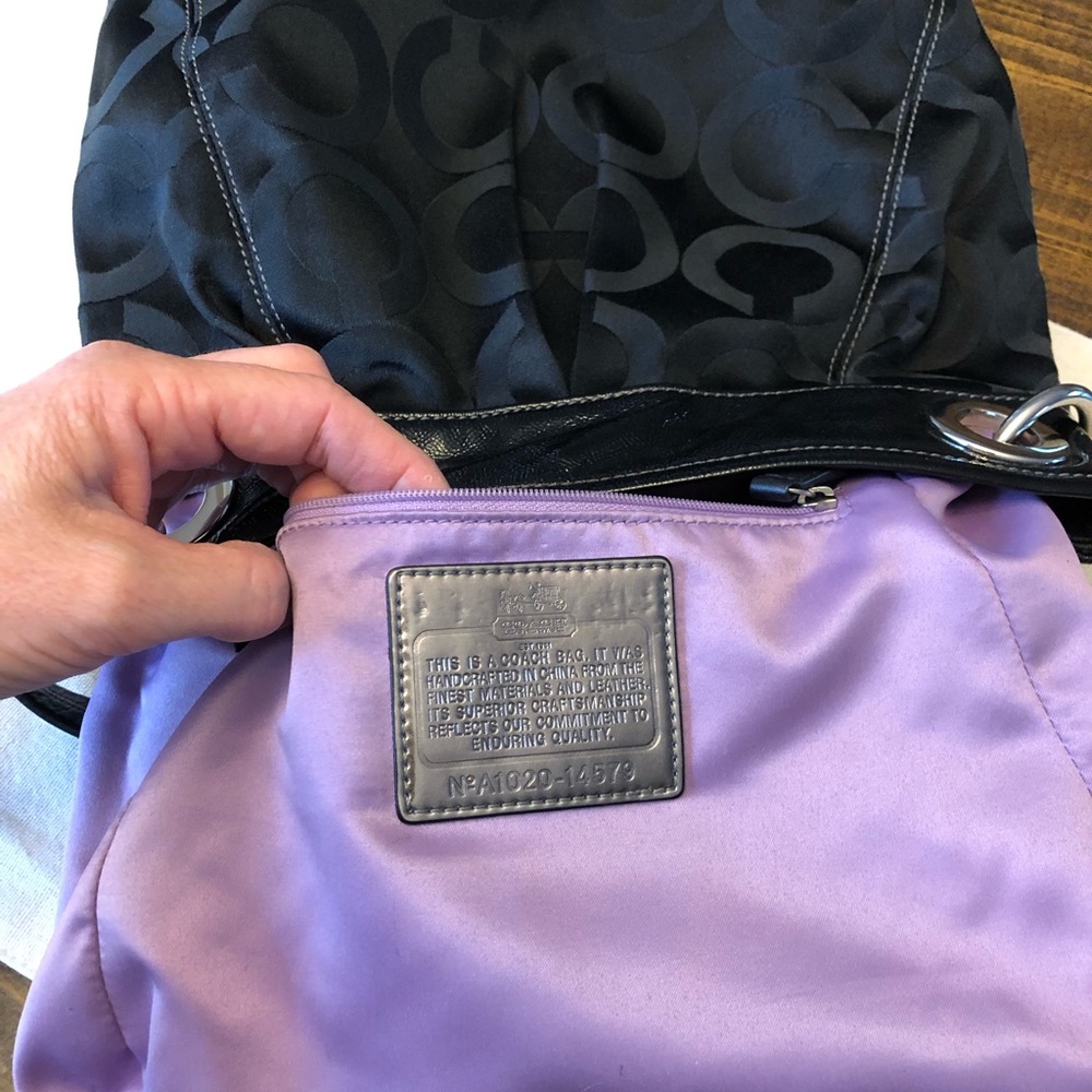 Black Coach Purse - Picture 2 of 5